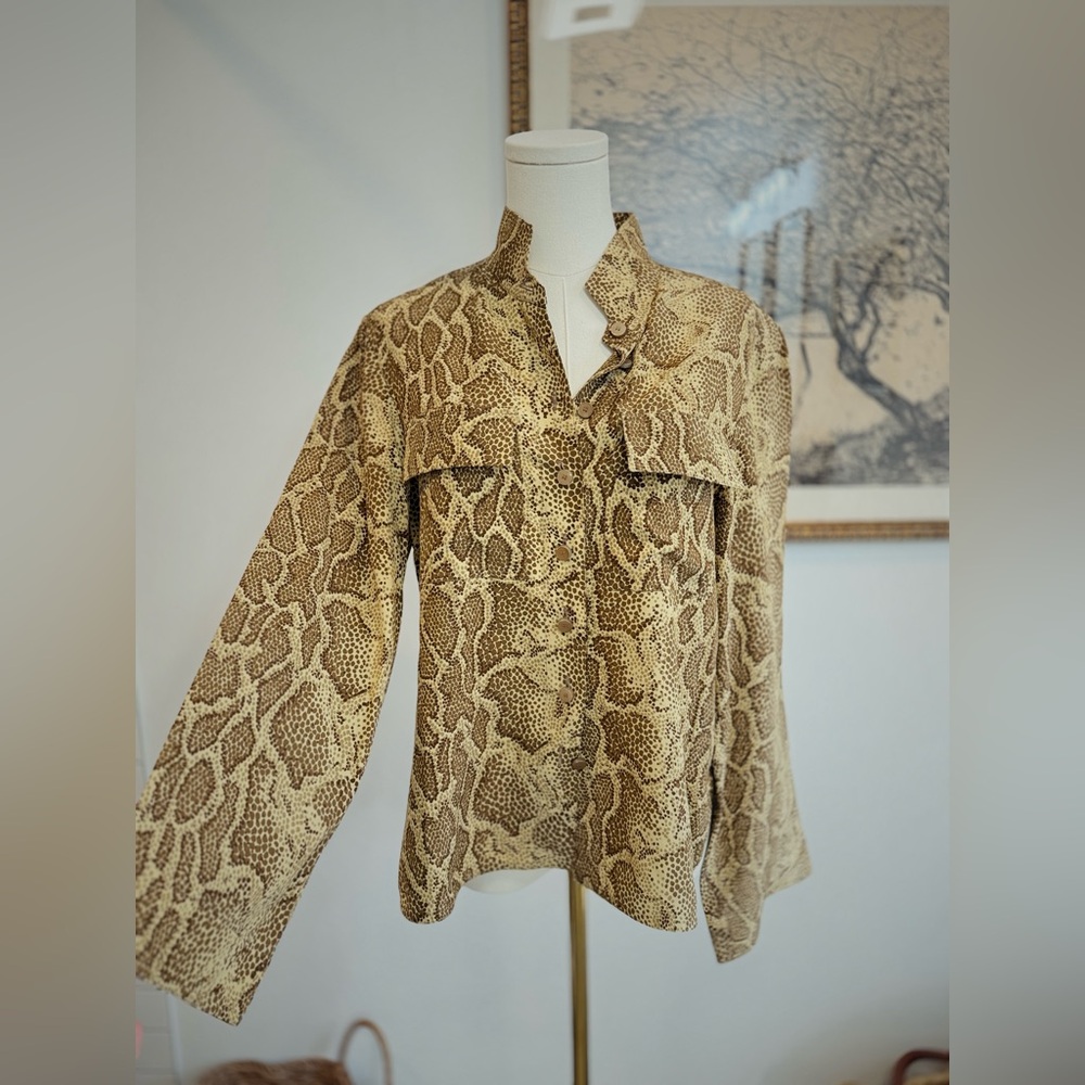✨ CHLOE spring summer 2018 snake spring silk blouse - Picture 2 of 4